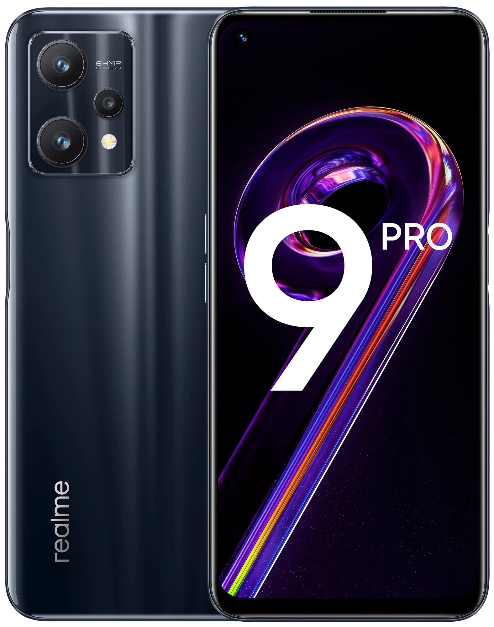 Смартфон realme 9 Pro 8/128 ГБ RU, Dual nano SIM, черный