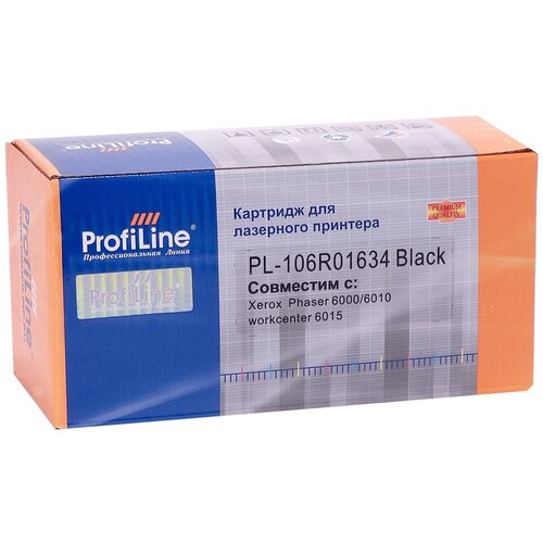 Картридж ProfiLine PL-106R01634-Bk, 2000 стр, черный картридж profiline pl 106r01338 bk 2000 стр черный