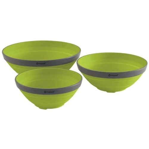 фото Набор складных мисок outwell collaps bowl set lime green