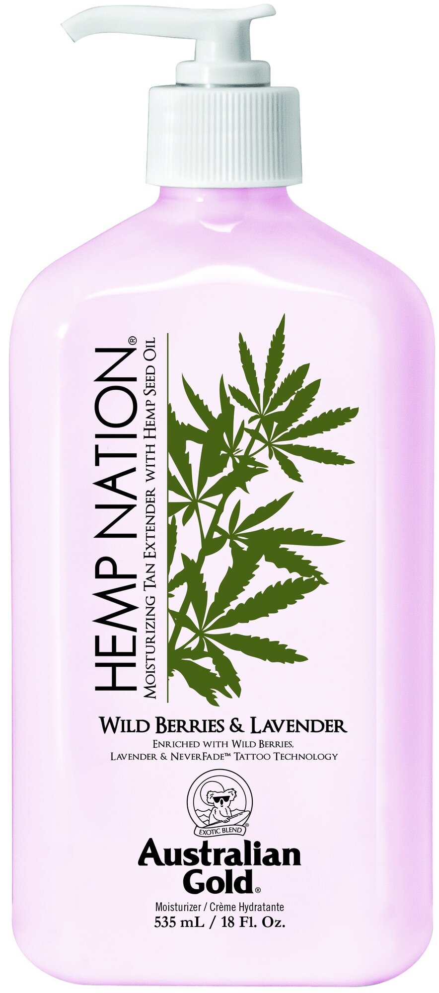 Питательный лосьон Berries & Lavender, Australian Gold, серия Hemp Nation