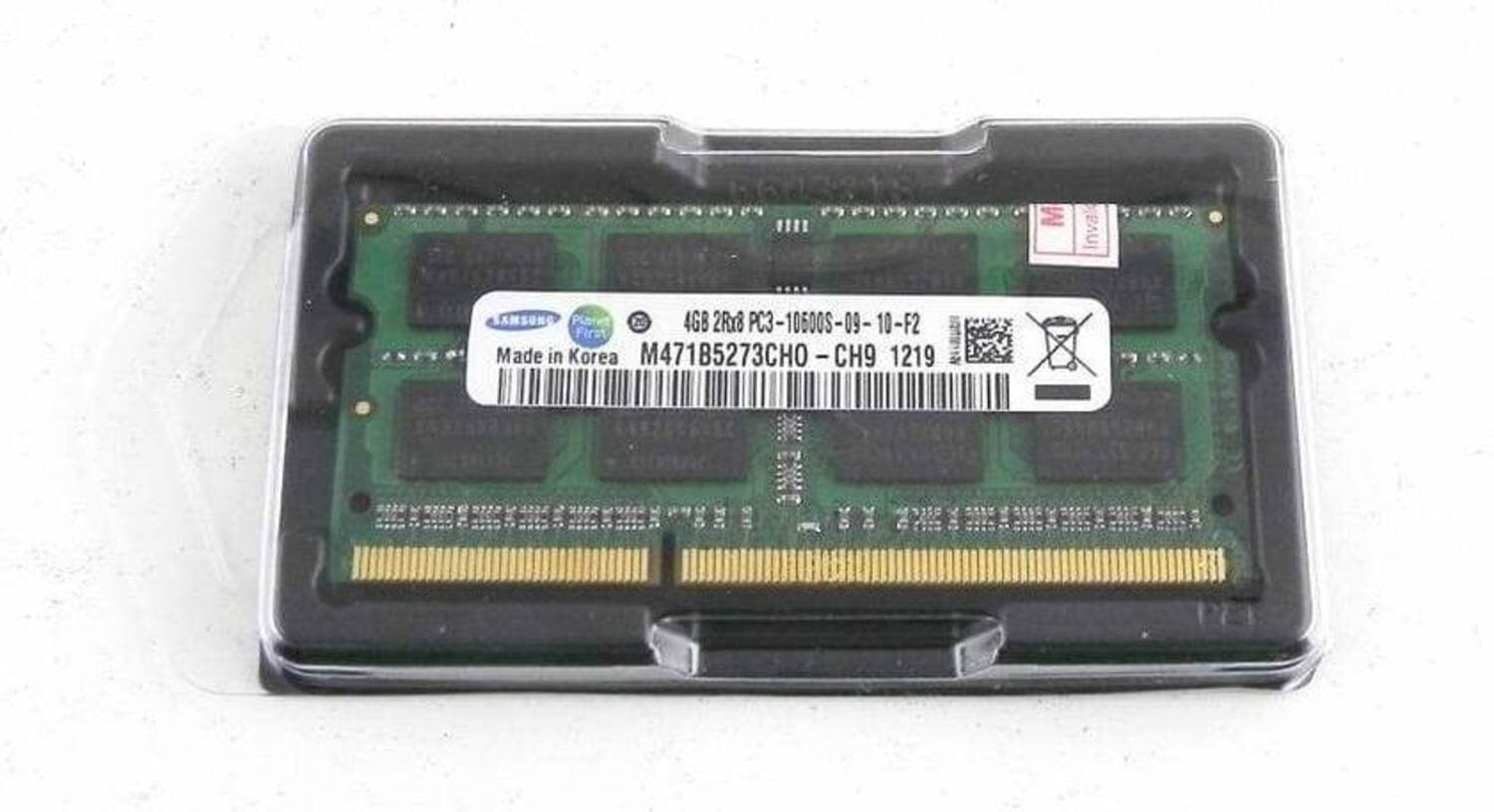 Оперативная память Samsung 4 ГБ DDR3 1333 МГц SODIMM CL9 M471B5273CH0-CH9