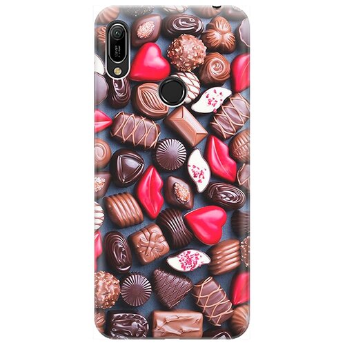 фото Re:pa чехол - накладка artcolor для huawei y6 (2019) / honor 8a / honor 8a pro с принтом "набор шоколада"