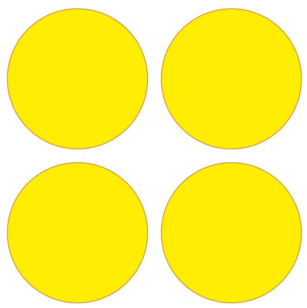 Желтый круг на двери для слабовидящих размеры