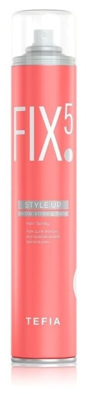 Tefia Style.Up лак для волос Hair Spray Extra Strong Hold, экстрасильная фиксация, 500 мл