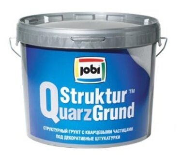 JOBI STRUKTURQUARZGRUND Грунт для штукатурок (10л) - фотография № 1