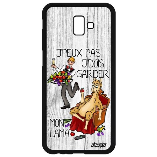 фото Чехол для телефона galaxy j6 plus 2018, "не могу - у меня лама!" карикатура прикол utaupia