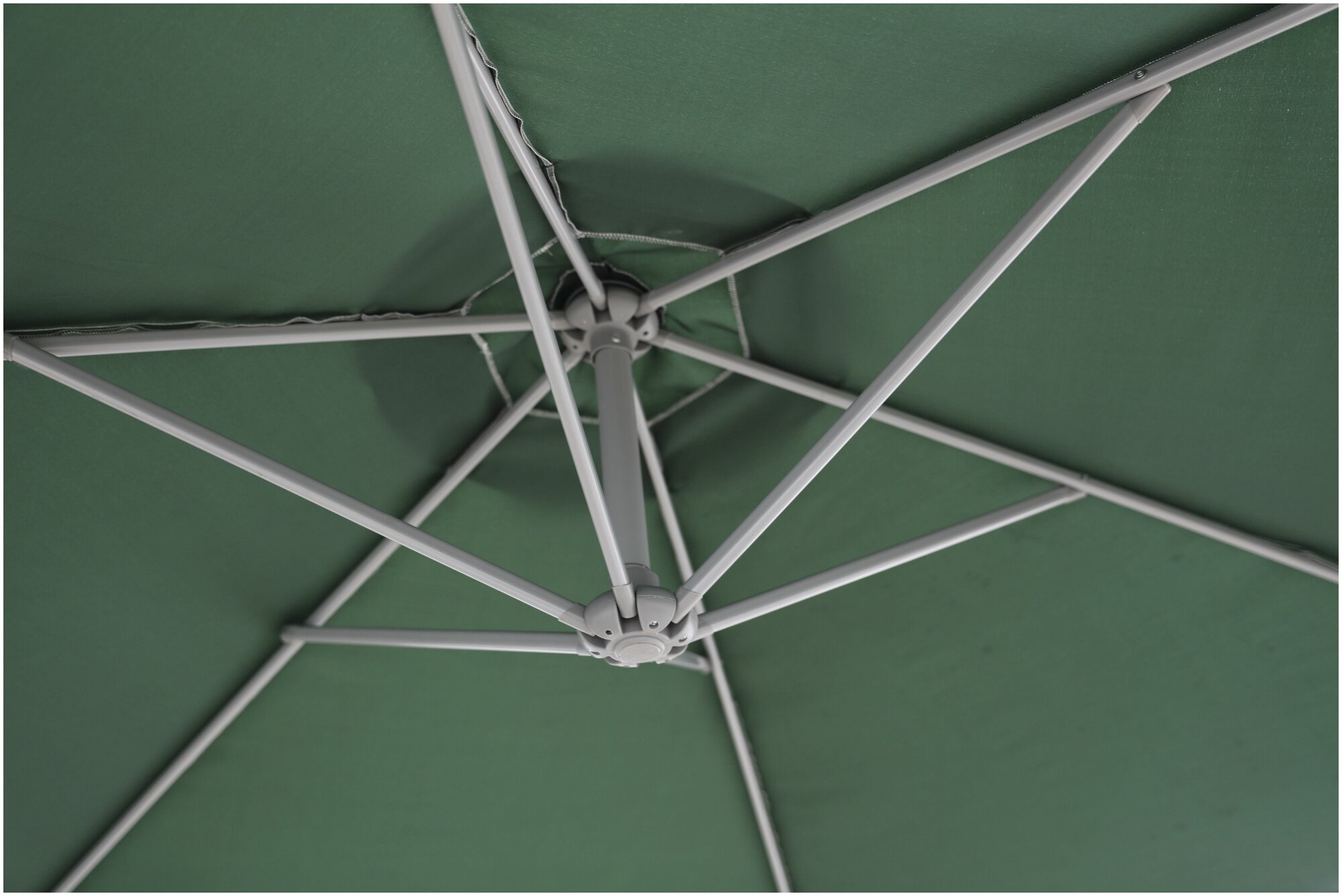 Зонт садовый CMI Valdosta зеленый 300 х 255 см - фотография № 5