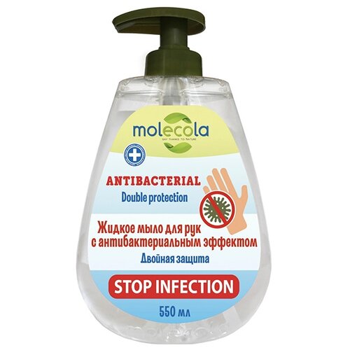 Molecola Мыло жидкое с антибактериальным эффектом, 550 мл, 550 г
