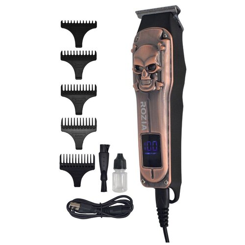 Профессиональная машинка для стрижки волос мужской триммер для лица и тела с рисунком черепа 239000₽