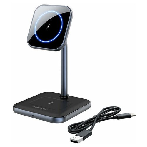 Беспроводное зарядное устройство Acefast E1 2-in-1 Fast Wireless Charger Desktop Holder (AF-E1-GY)