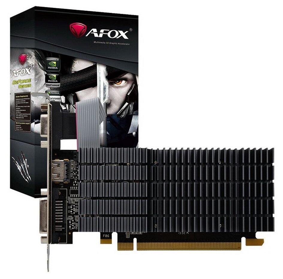 Видеокарта PCI-E Afox 1GB DDR2 64bit 40nm 459/400MHz DVI/HDM/D-SubI RTL - фото №4