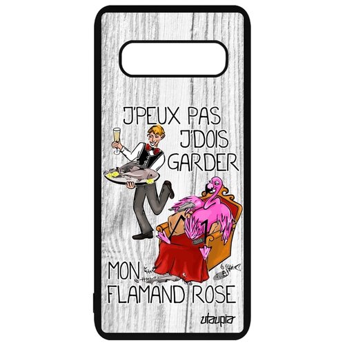 фото Чехол для мобильного galaxy s10, "не могу - у меня фламинго!" пародия карикатура utaupia