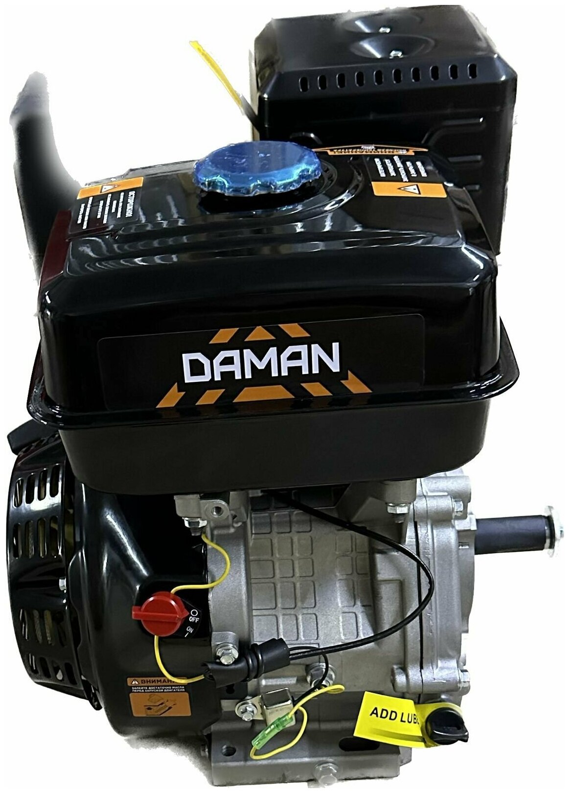 Двигатель DAMAN 421P (15л.с., шкив 25мм, длина вала 71мм) для садовой техники - фотография № 3