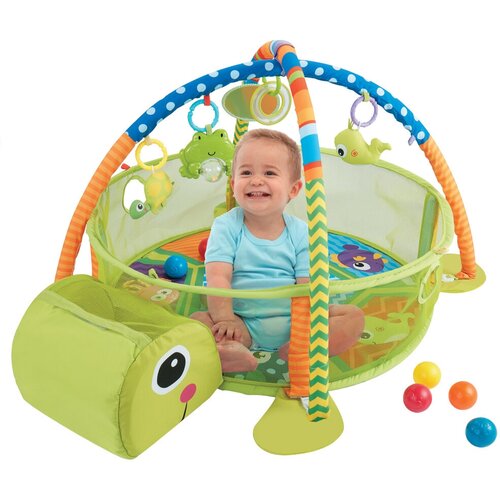 Развивающий коврик Тортилла 3 в 1, игрушки, 30 цв. шаров