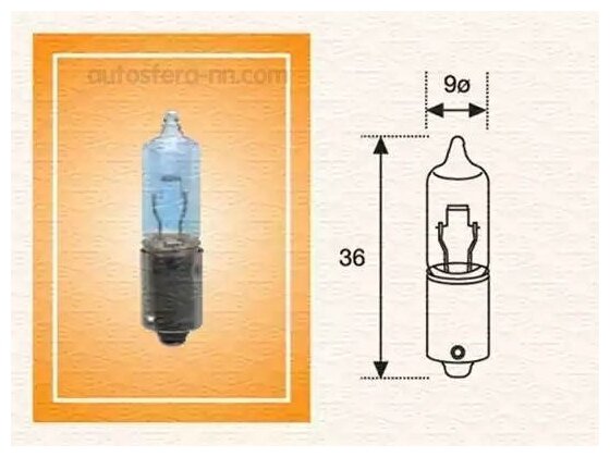 MAGNETI MARELLI 002051200000 Лампа накаливания H21W 24V