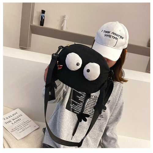 фото Сумка кросс-боди сумка-003, черный зеленый лимон