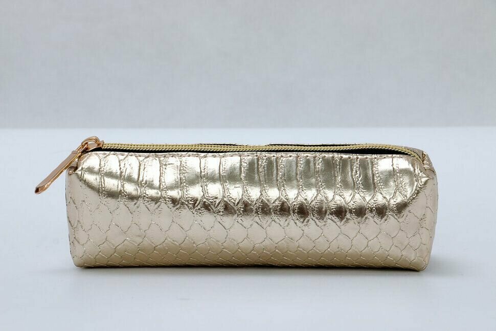 фото Косметичка Tartiso Python золотая