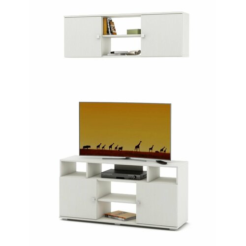 Стенка МФ Владимир Тунис-1 корпусфасад белое дерево 13682₽