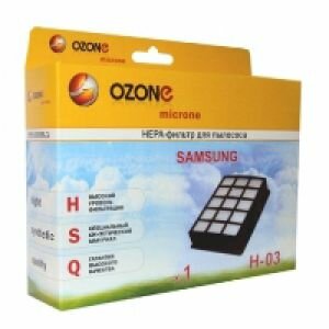 OZONE H-03 нера-фильтр для пылесосов Samsung серии SC65…, 66… (Тип оригинального фильтра DJ97-00492D - фотография № 9