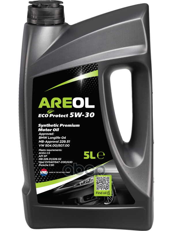 AREOL Areol Eco Protect 5W30 (5L)_Масло Моторное! Синт Acea C3, Api Sp, Vw 504.00/507.00, Mb 229.51
