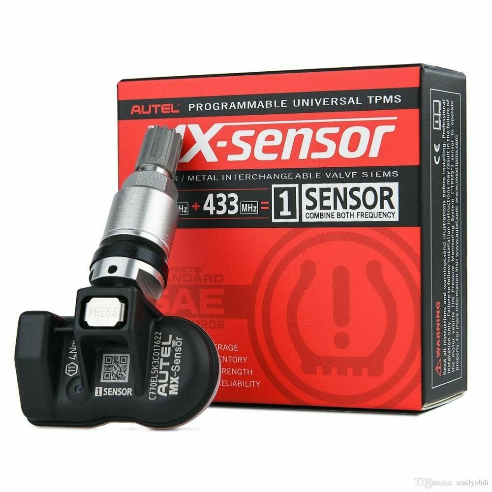 Датчик давления в шинах универсальный TPMS SULIT TS01-Sensor 433МГц+315МГц, серебристый — фото 6