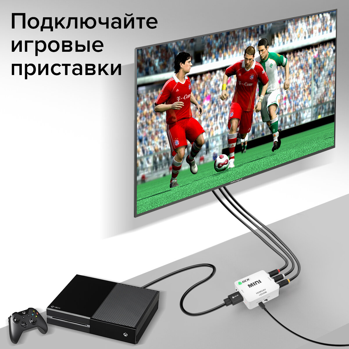 GCR Конвертер HDMI -> AV, PAL, NTSC, 1080p + ZOOM — фото 4