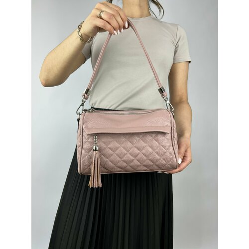 фото Сумка багет kongunla 218-2-5048, розовый