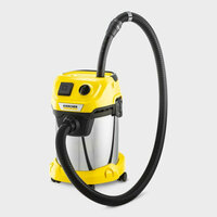 Профессиональный пылесос KARCHER WD 3 P, 1000 Вт, желтый