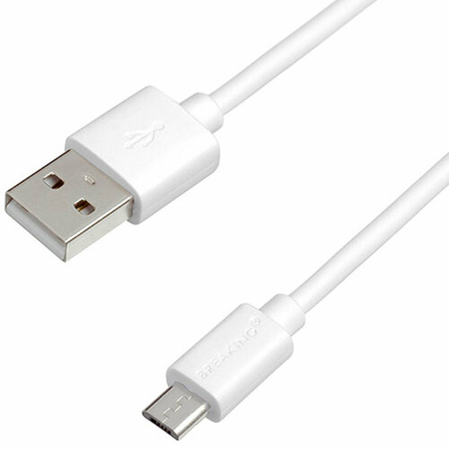 Кабель Breaking Classic USB - Micro USB, 2 метра, 2.4 A (Белый)