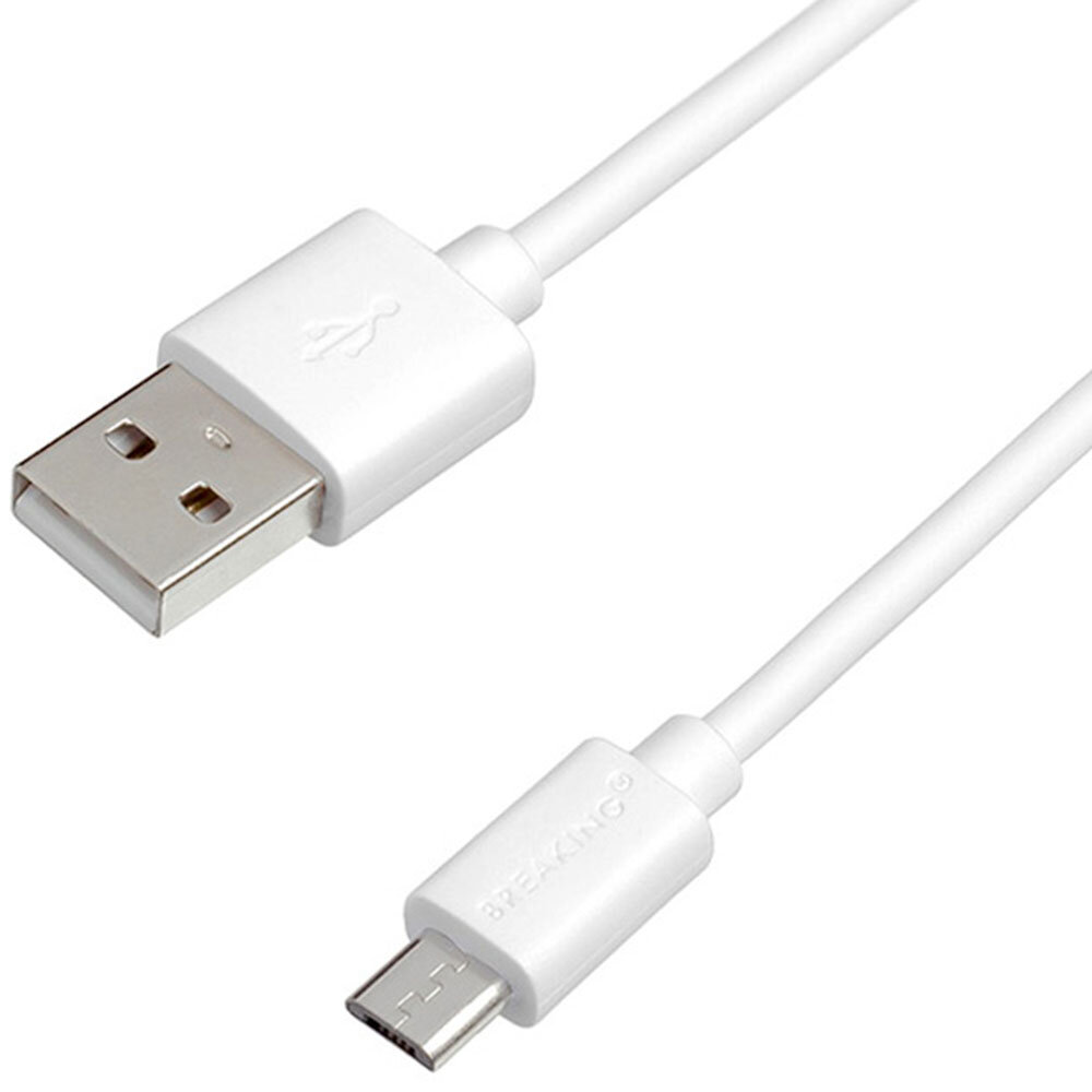 Кабель Breaking Classic USB - Micro USB, 2 метра, 2.4 A (Белый)