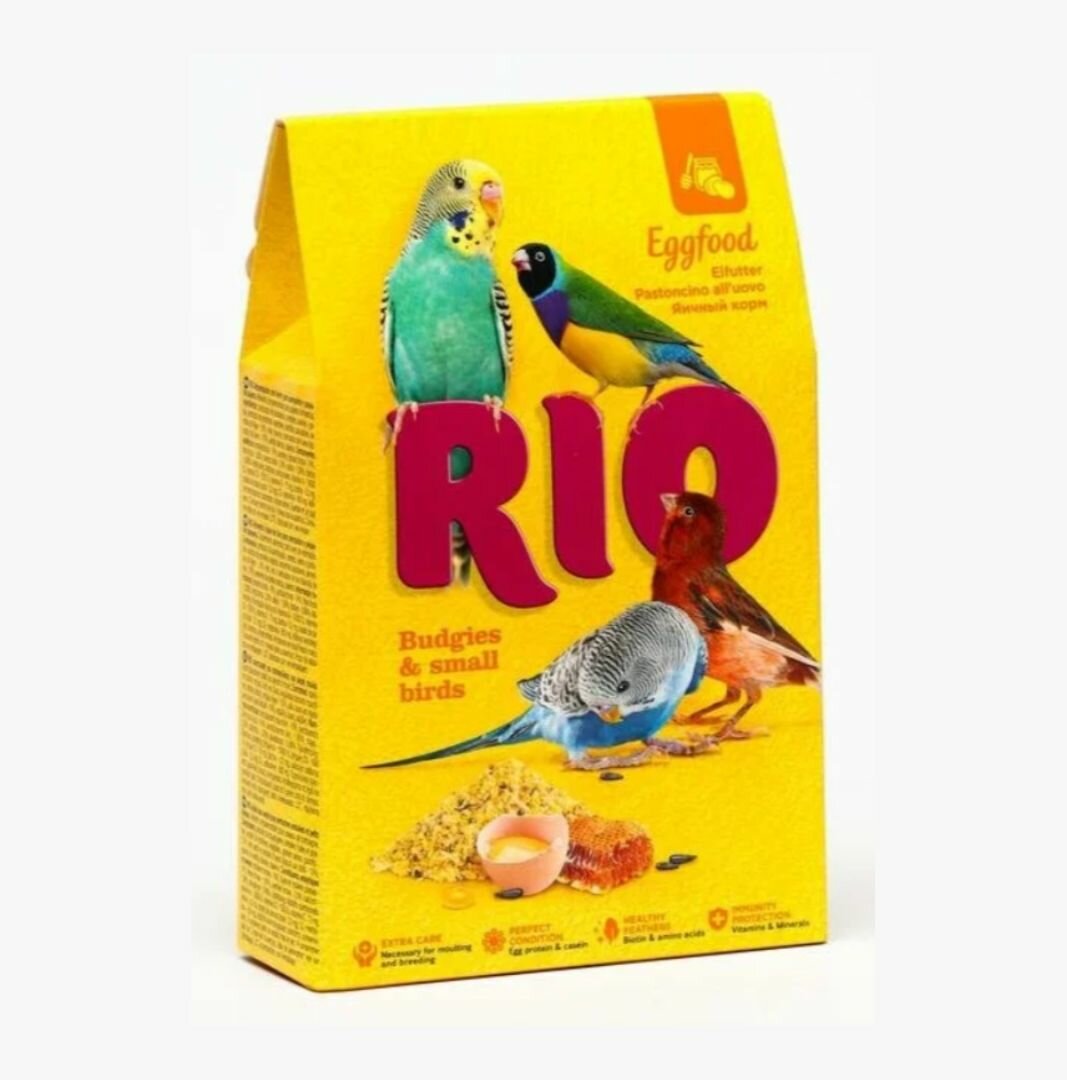 Яичный для волнистых попугайчиков и других мелких птиц 250г Rio - фото №8