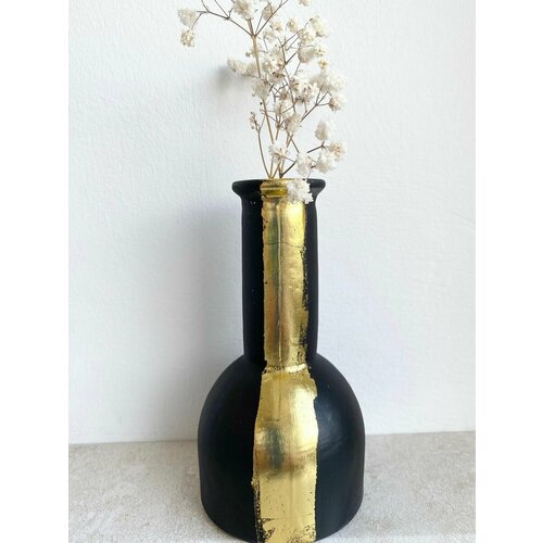 Ваза Бутыль из гипса маленькая