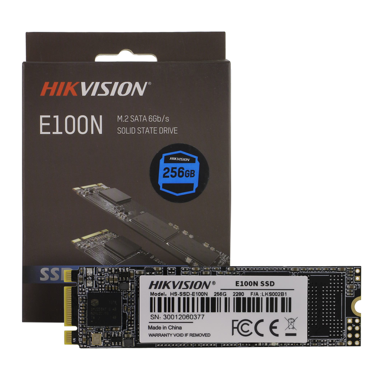 Накопитель SSD M.2 256Gb Hikvision 2280 HS-SSD-E100N/256G