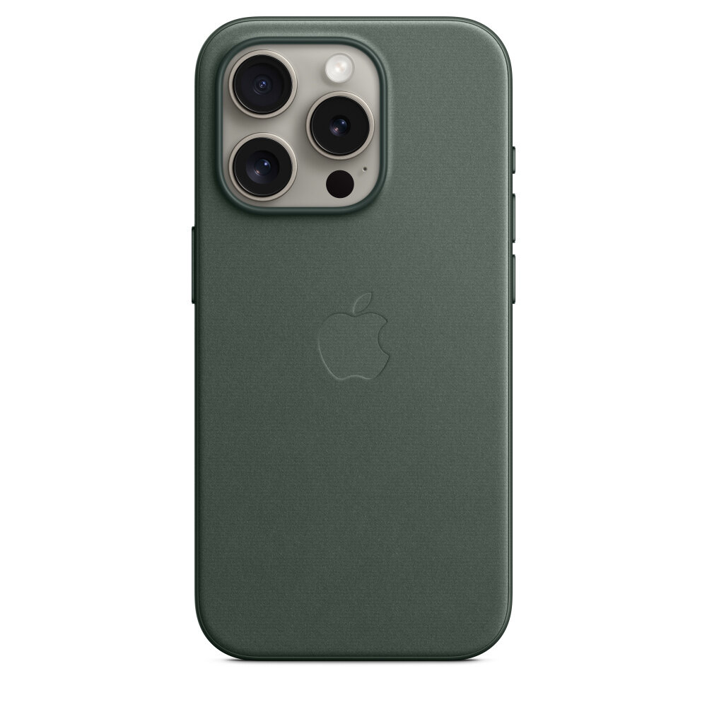 Клип-кейс Apple FineWoven Case with MagSafe для Apple iPhone 15 Pro Evergreen