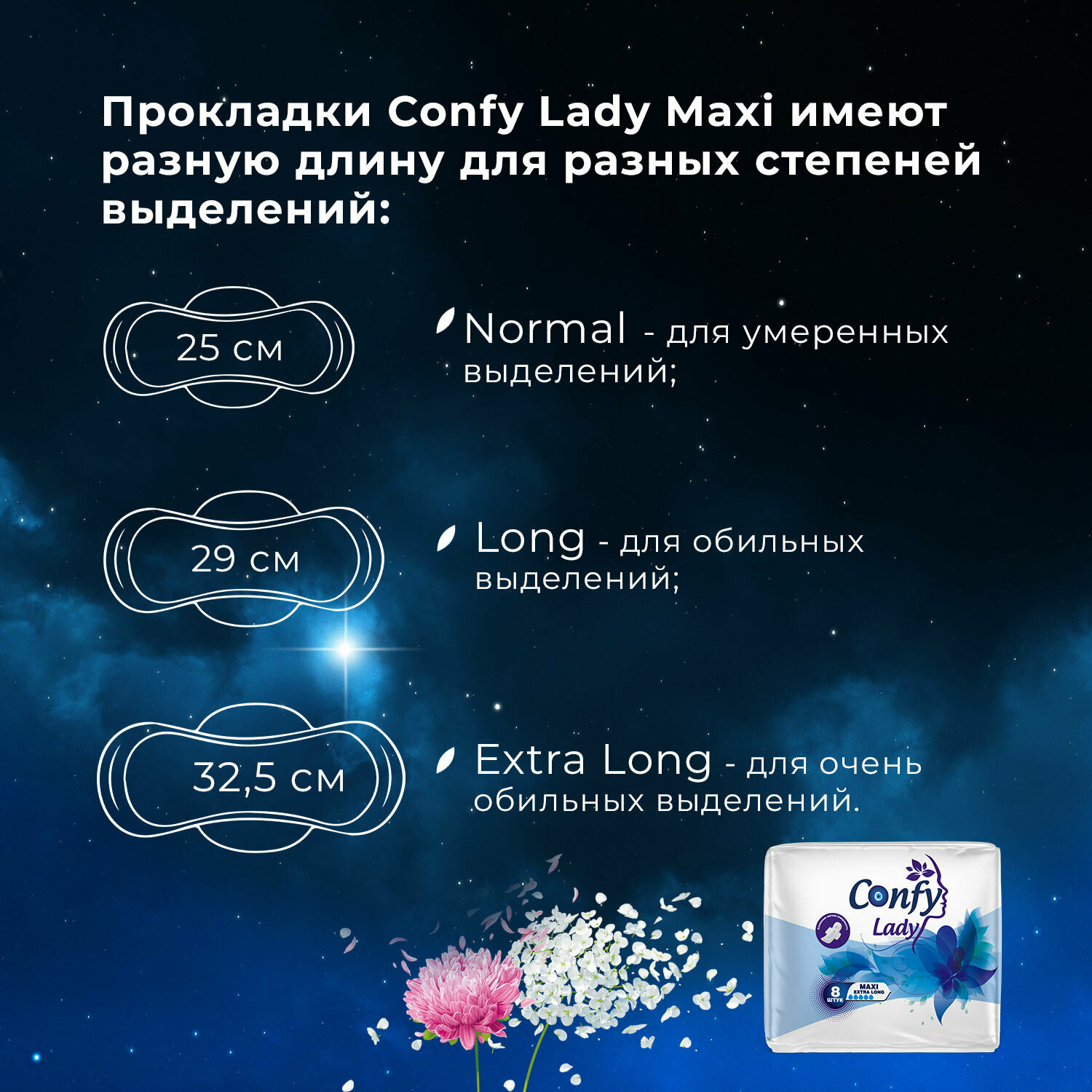 Прокладки Confy Lady Maxi Extra Long 8шт - фото №11