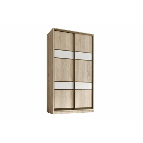 Шкаф-купе Каппи 2 120-45-220 дуб сонома профиль шампань наполнение белье/платье/ящики