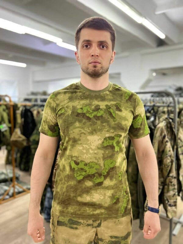 Футболка спортивная ГОРЕЦ, размер 44, мох — фото 1