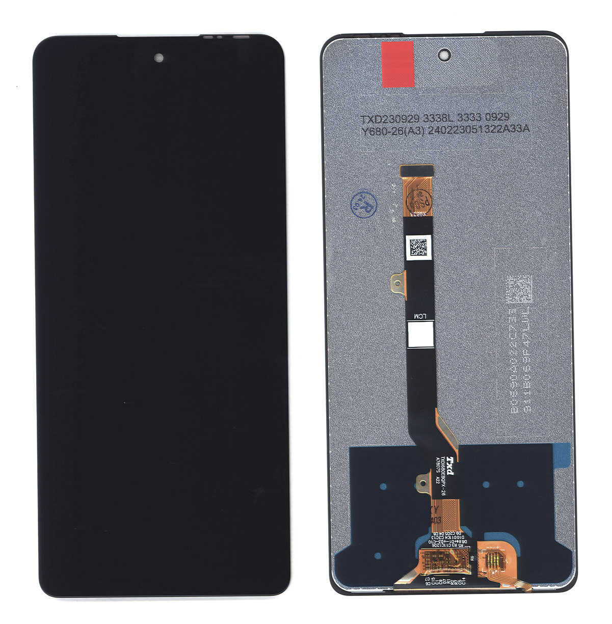Дисплей (модуль) для телефона Tecno Spark 10 Pro (Kl7), в сборе с тачскрином, черный