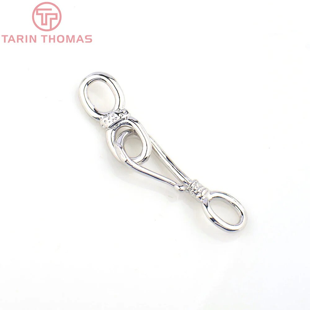 Застежка для ожерелья Tarin Thomas, 22x4.5MM, Platinum Color