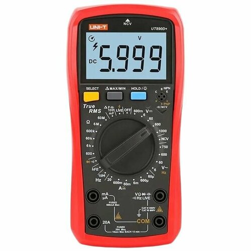фото Uni-t ut890d+, мультиметр цифровой универсальный, true rms