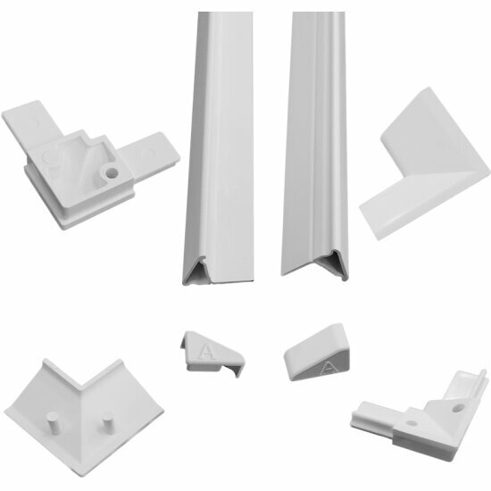 Бордюр Altasan Бордюр для ванны и душевого поддона KDP 2000х20x27 цвет белый