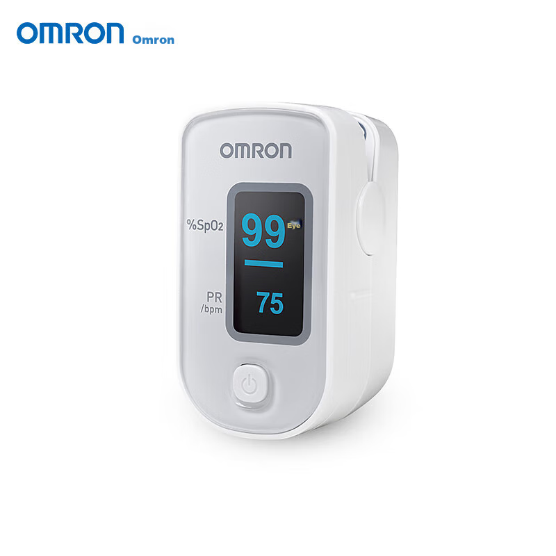 OMRON HPO100 Home Finger Pulse Oximeter Blood Oxygen Saturation Detector Finger Pulse Oximeter