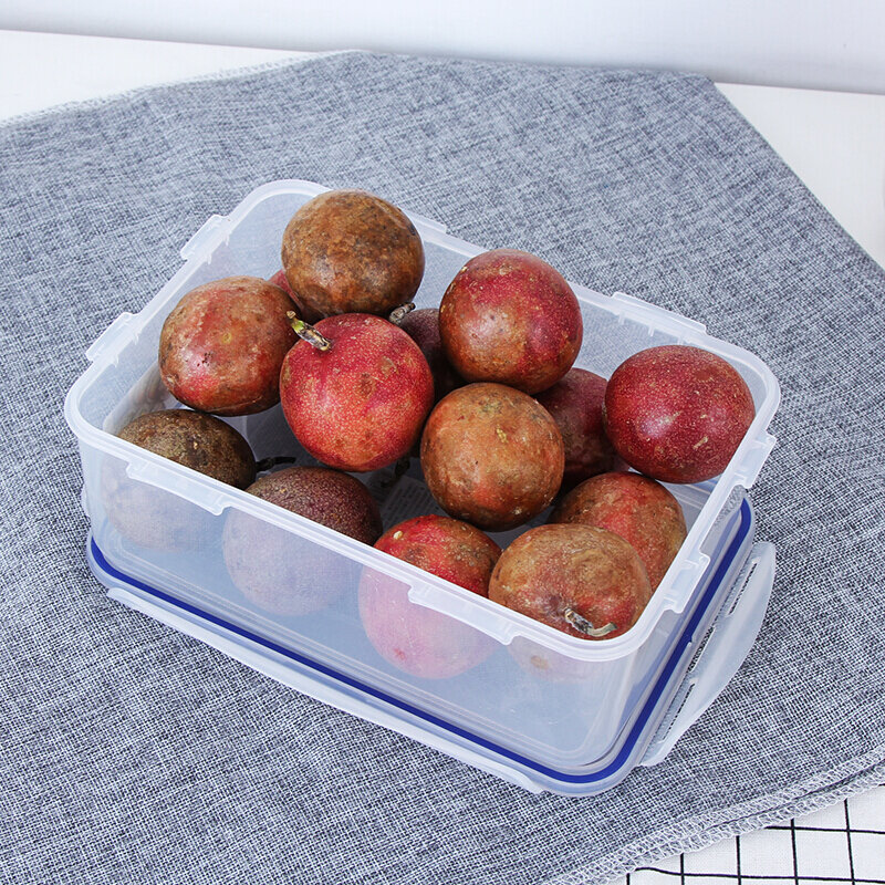 Lock & Lock Large Capacity Plastic Refrigerator Storage Container Microwave-Safe Lunch Box Rectangular 2.6L