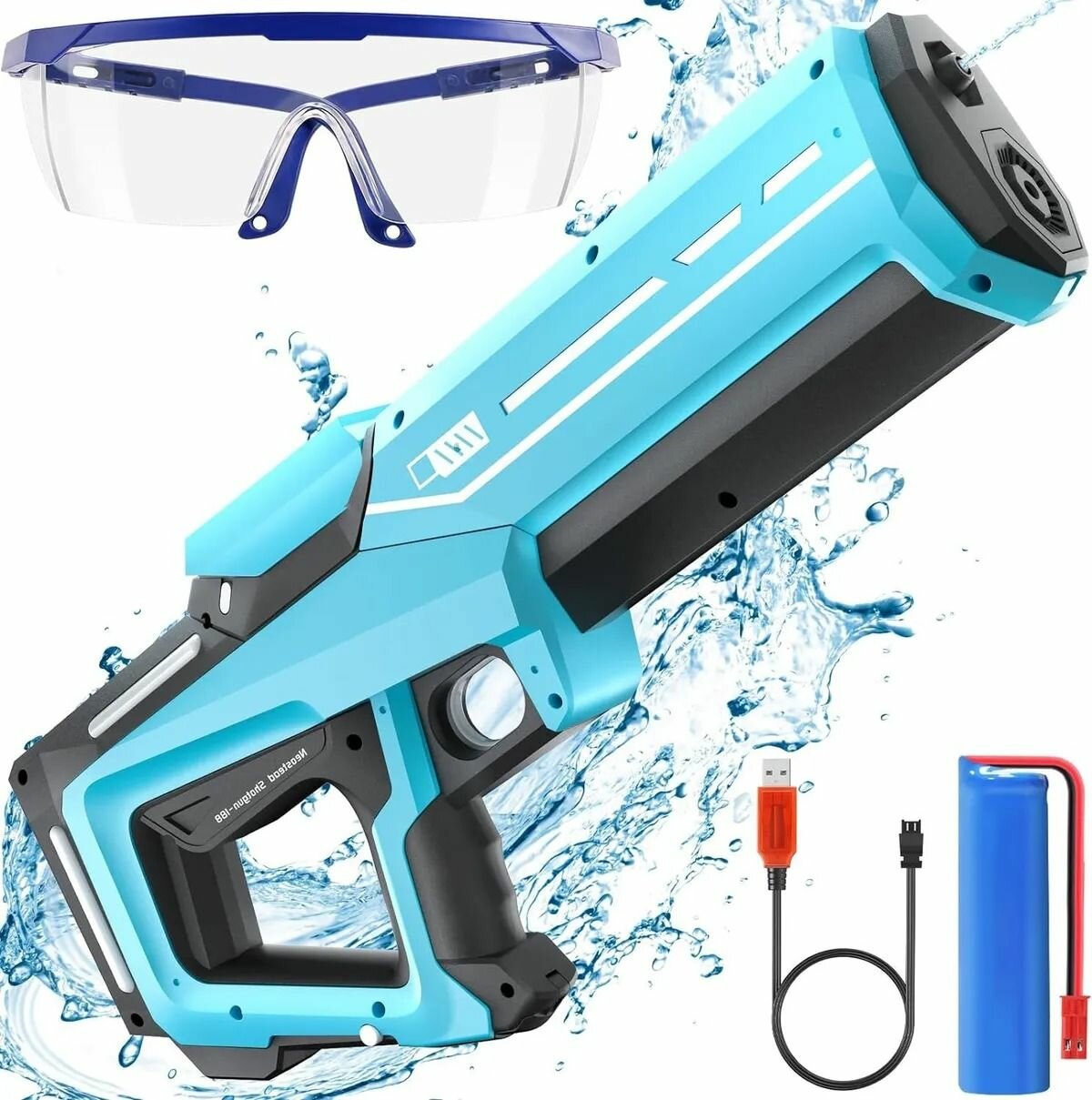Изображение Электрический водяной пистолет Xiaomuma Electriс Water Gun (8808-60B) Blue