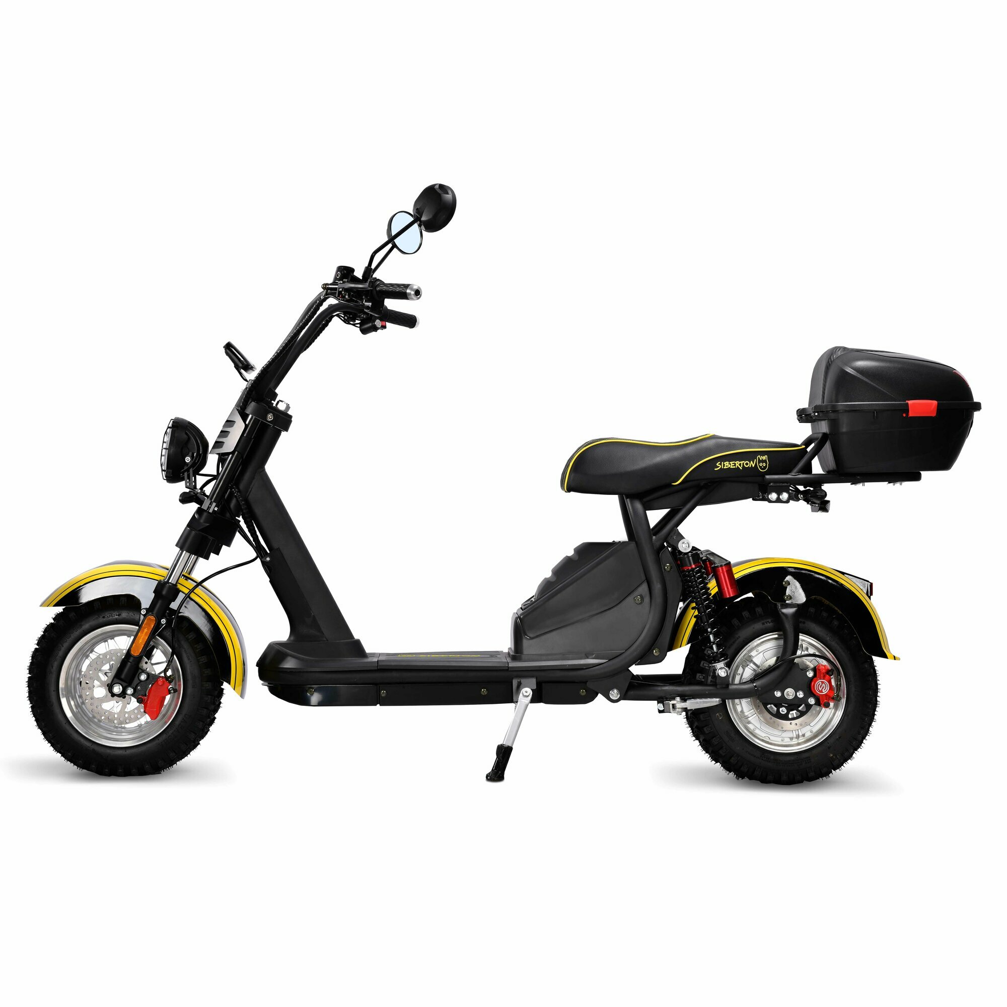 Электроскутер SIBERTON PRO 2500W, 60V/21Ah, 10", черно-желтый