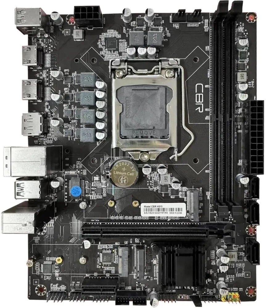 Материнская плата CBR H510, Chipset 470, Socket 1200, 2*DDR4, mATX
