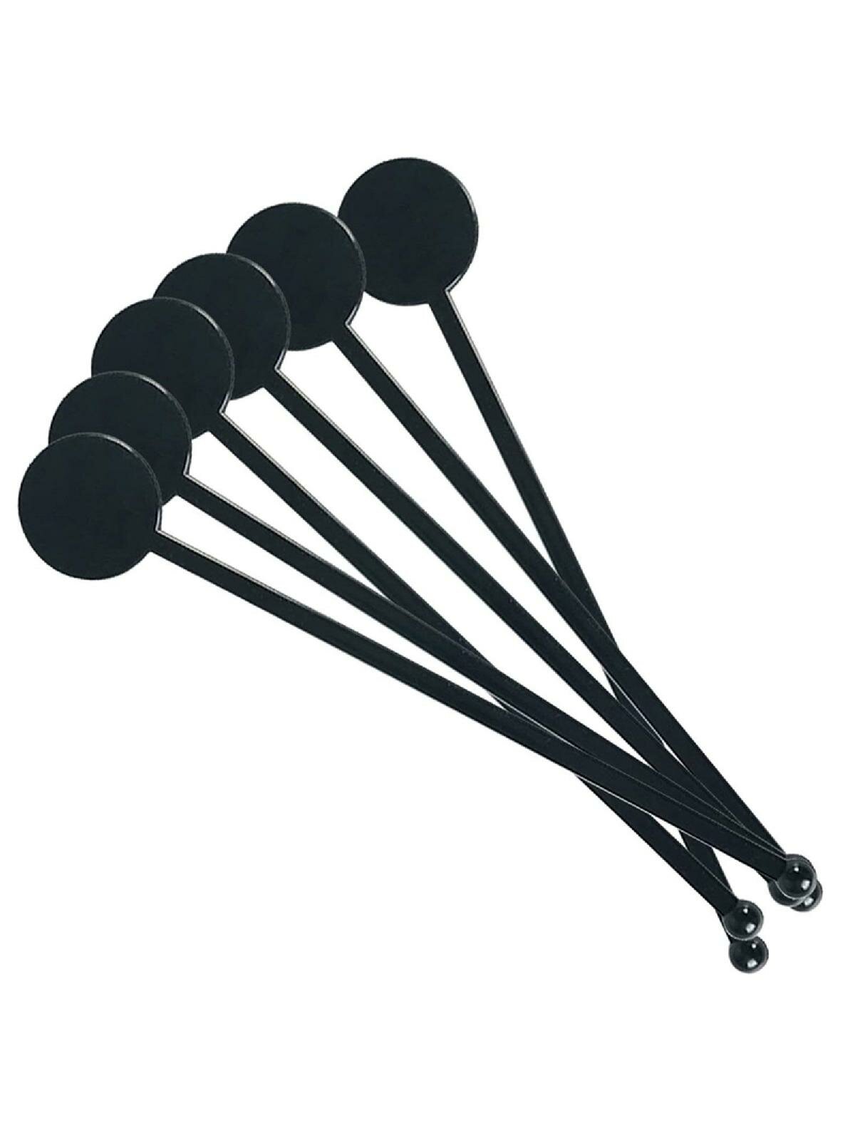 Упаковка из 100 палочек Swizzle Stick с круглым наконечником для смешивания напитков, прозрачные пластиковые палочки для размешивания кофе, палочки для размешивания коктейлей