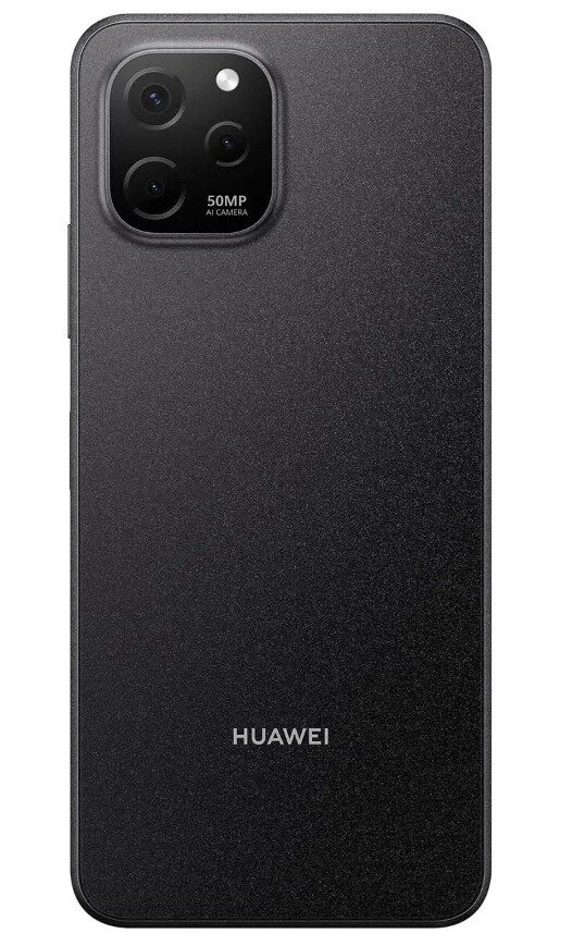 Смартфон Huawei Nova Y61, 128ГБ, 4 Гбайт, 50 МП, Android 11, чёрный — фото 1