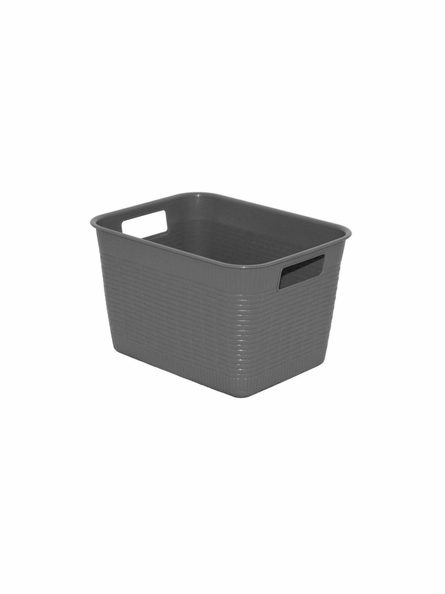 Корзина хозяйственная Gensini  7 л  без крышки  пластиковая  серая  Италия