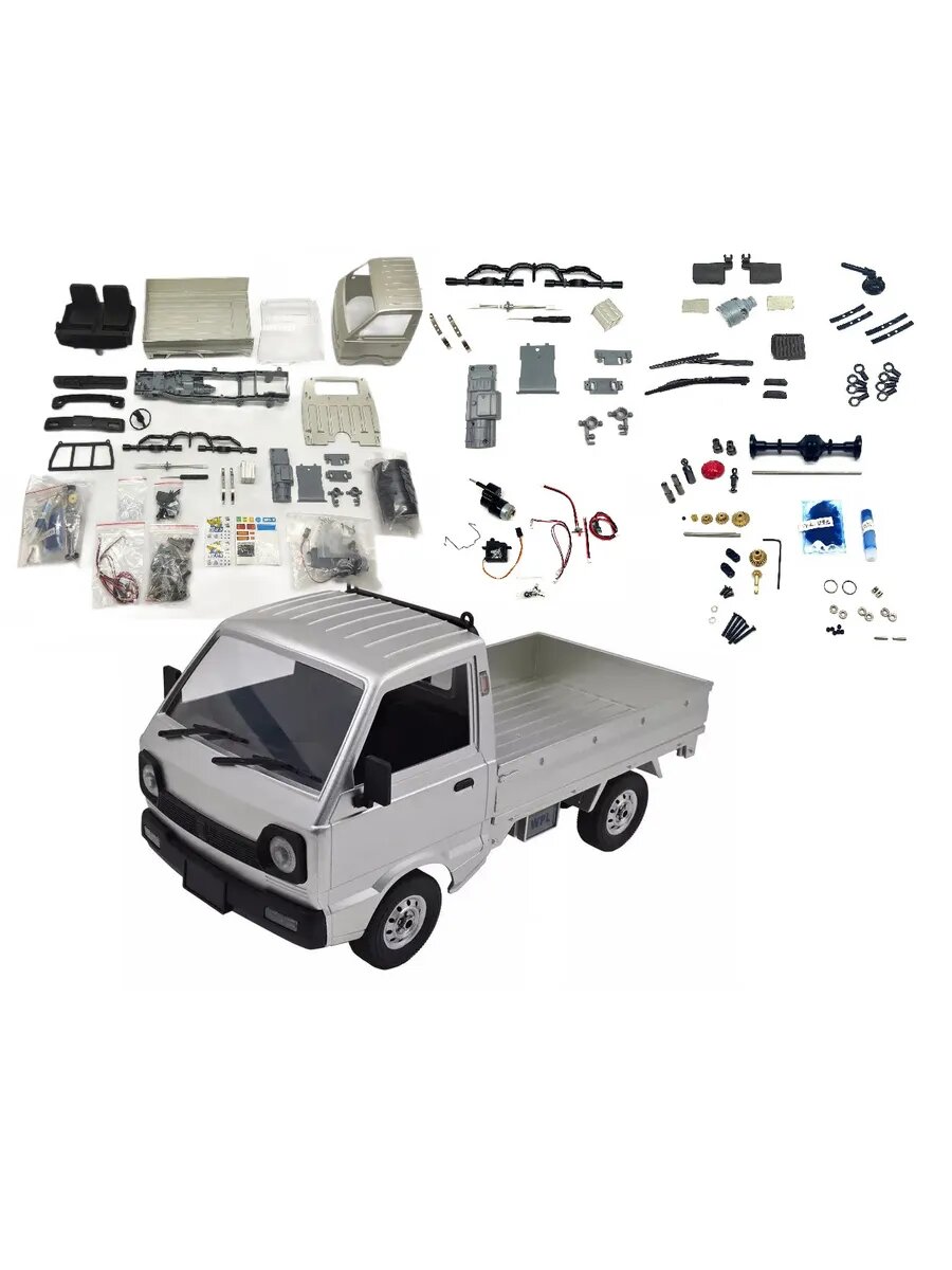 Конструктор WPL "ST90" D-12KM SILVER, пластик, радиоуправляемый, масштаб 1:10, до 50 деталей